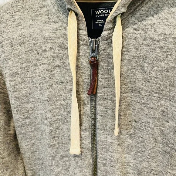 Woolrich Jacket Men's M Flannel Wool Cotton Blend Winter Coat Hoodie - Picture 13 of 16